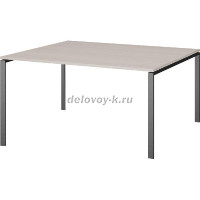 Стол переговорный на металлокаркасе АМП-003.123 Ясень шимо-Антрацит   _1000 рис1