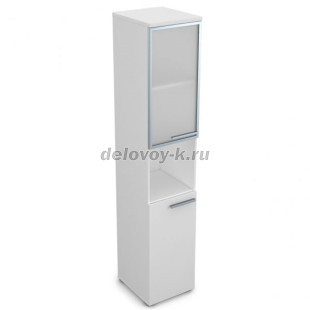 9ПП.005.20 Пенал высокий со стеклом и нишей (400*450*2045), правый рис4