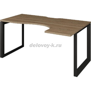 Стол эргономичный правый на металлокаркасе НТМП.О-040 ПР  1400*1100*750мм рис1