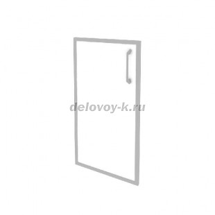 Фасад стекло в раме низкий левый (лакобель, белый) 396*20*766 O.SR-3(L) white рис1