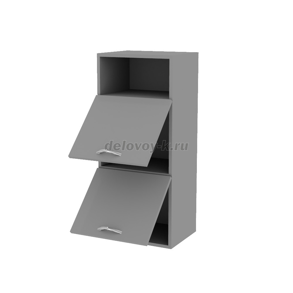 Шкаф навесной с 2 подъемными дверями и нишей 920 400*320*920 фото 2