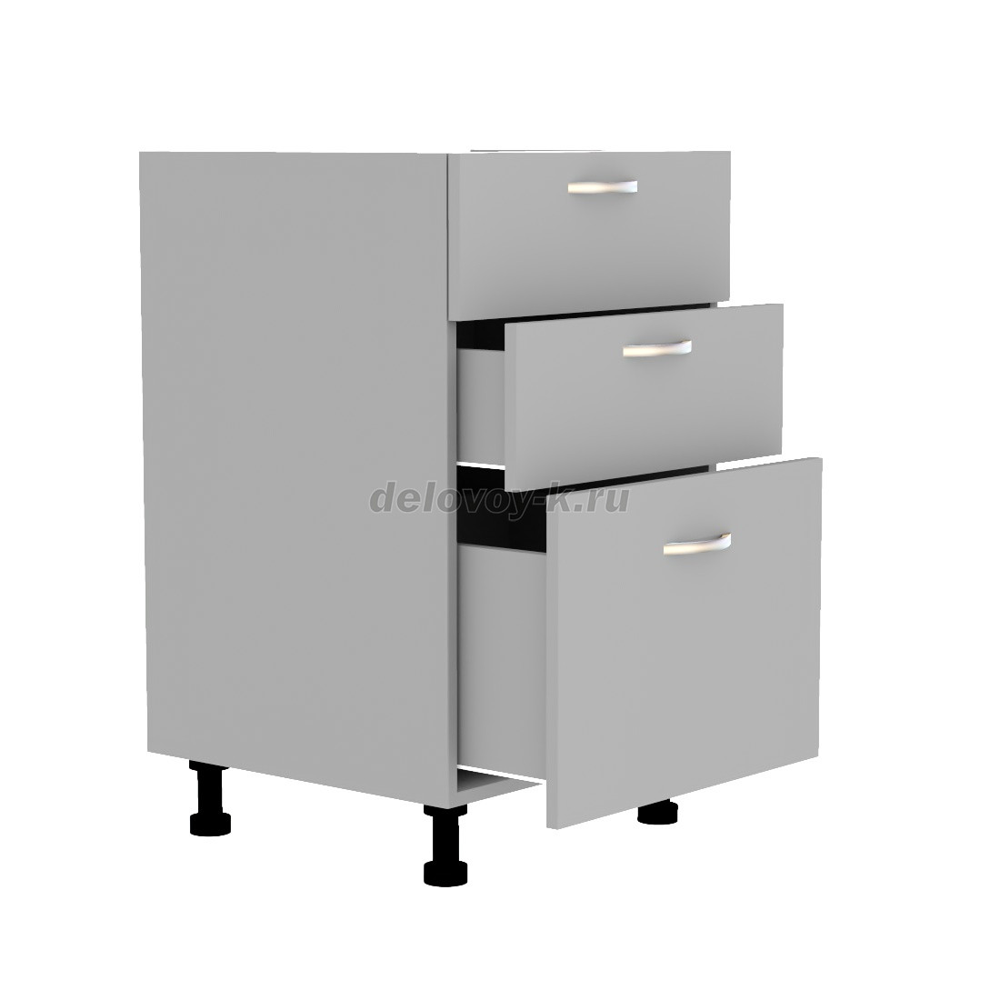 Тумба кухонная с тремя выдвижными ящиками 600*500*720 фото 2