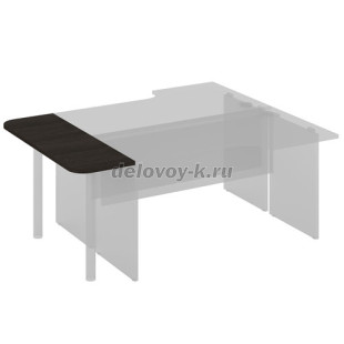 Столешница приставная к 2-м столам глубиной 730 мм V-801 1200*400*25 рис1