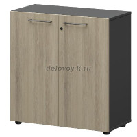 Шкаф низкий закрытый СМШ28F Кронберг-Графит   _1000 рис1