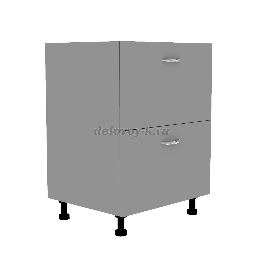 Тумба кухонная с двумя выдвижными ящиками 600*500*720 фото 1