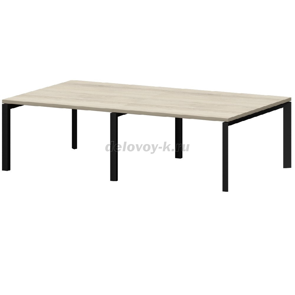 КТМ-32.14.38  Стол переговоров на металлокаркасе 3200х1400х750 фото