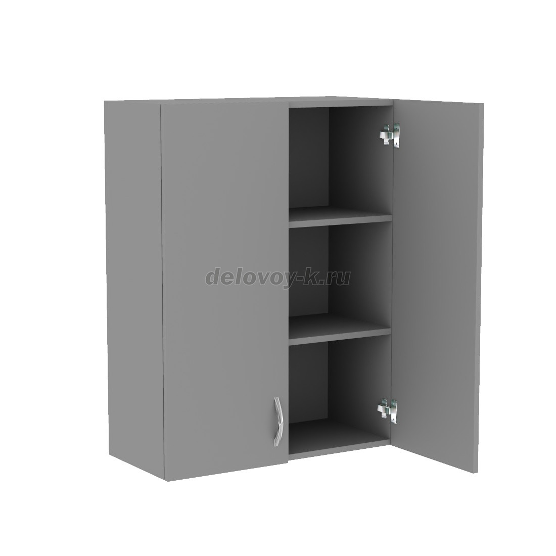 Шкаф навесной с двумя распашными дверями (2 полки) 920 700*320*920 фото 2