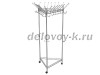 Вешалка гардеробная на колесах Пико 21 металлик_а