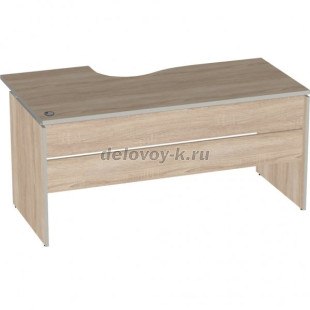 Стол эргономичный левый V-1.6L кабель-канал с заглушкой 1600/550х900/700х750 рис1