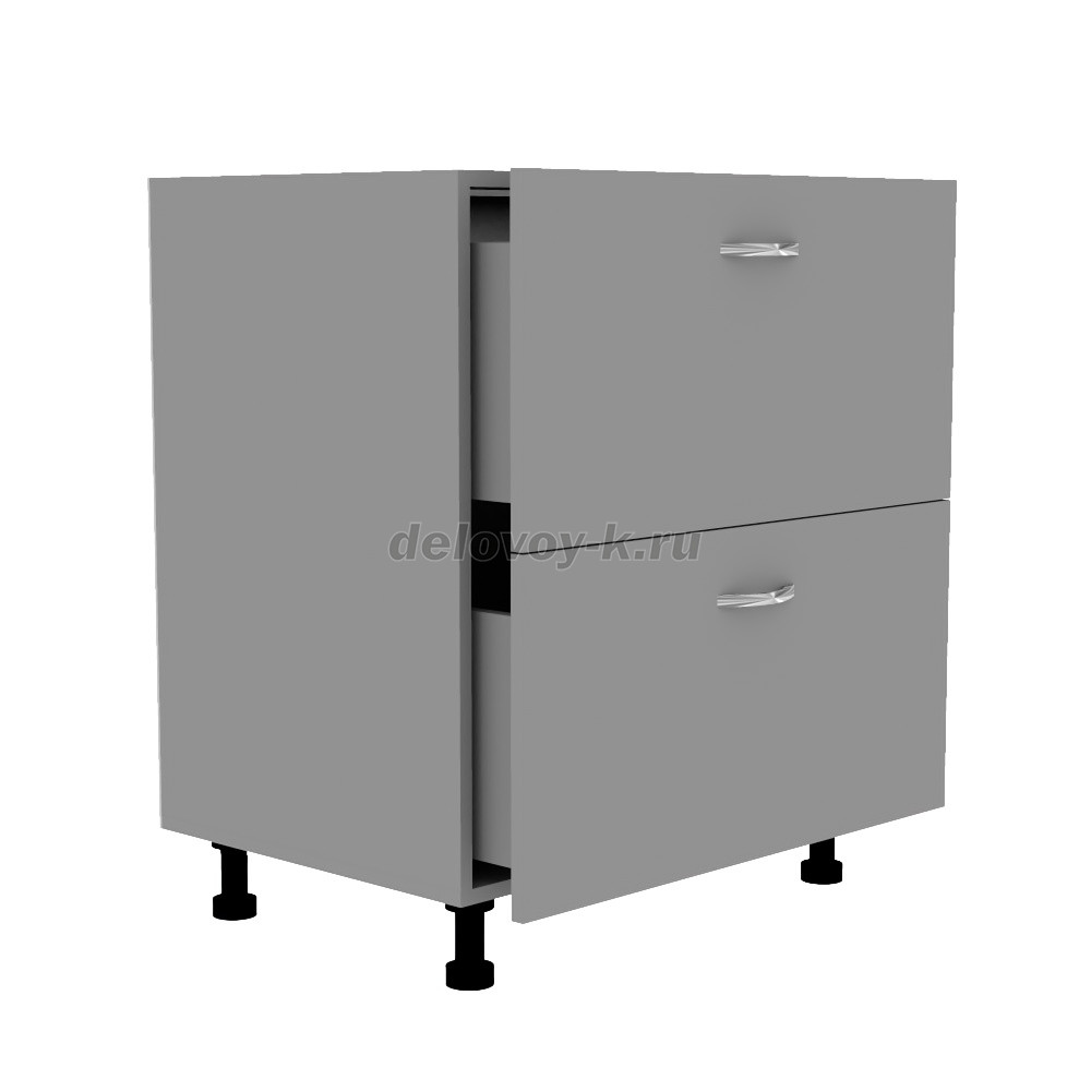 Тумба кухонная с двумя выдвижными ящиками 800*500*720 фото 2