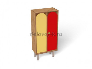 Шкаф 2-секционный на металлических ножках (ШР-003-2) рис1