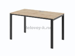 N-21 Стол одинарный на металлокаркасе. 1 кабель-канал. Опоры - трубы 60*30, 50*50, траверсы 30*20 рис1