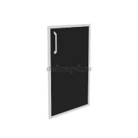 Фасад стекло в раме низкий правый (лакобель, черный) O.SR-3(R) black рис1