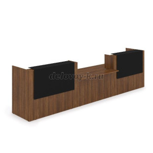 1КРС-КЛ.009.1 Комплект Ресепшн с фартуком HPL 4232*901*1149 с подсветкой рис1