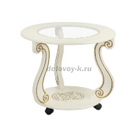 Стол-журнальный-Грация-С-на-колесах-слоновая-кость-золото_-a1 рис1