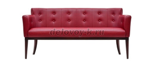 Диван 3-местный с пуговицами и пиковкой с подлокотниками Леонардо C-05/6 рис2