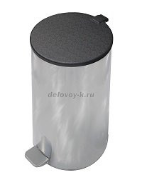 Урна с педалью 50 л (хром) рис1