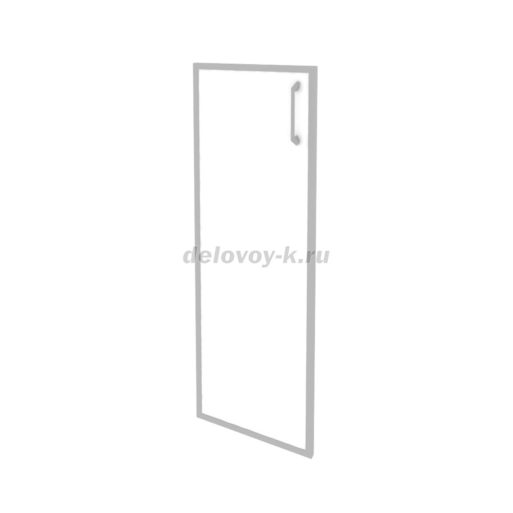 Фасад стекло в раме средний левый (лакобель, белый) 396*20*1150 O.SR-2(L) white фото 1