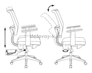 Кресло Бюрократ CH-545 рис2