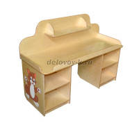 СТОЛ ДИДАКТИЧЕСКИЙ ЛДСП БУК БАВАРИЯ + ЖЕЛТЫЙ (КРОМКА ЖЕЛТАЯ) рис1