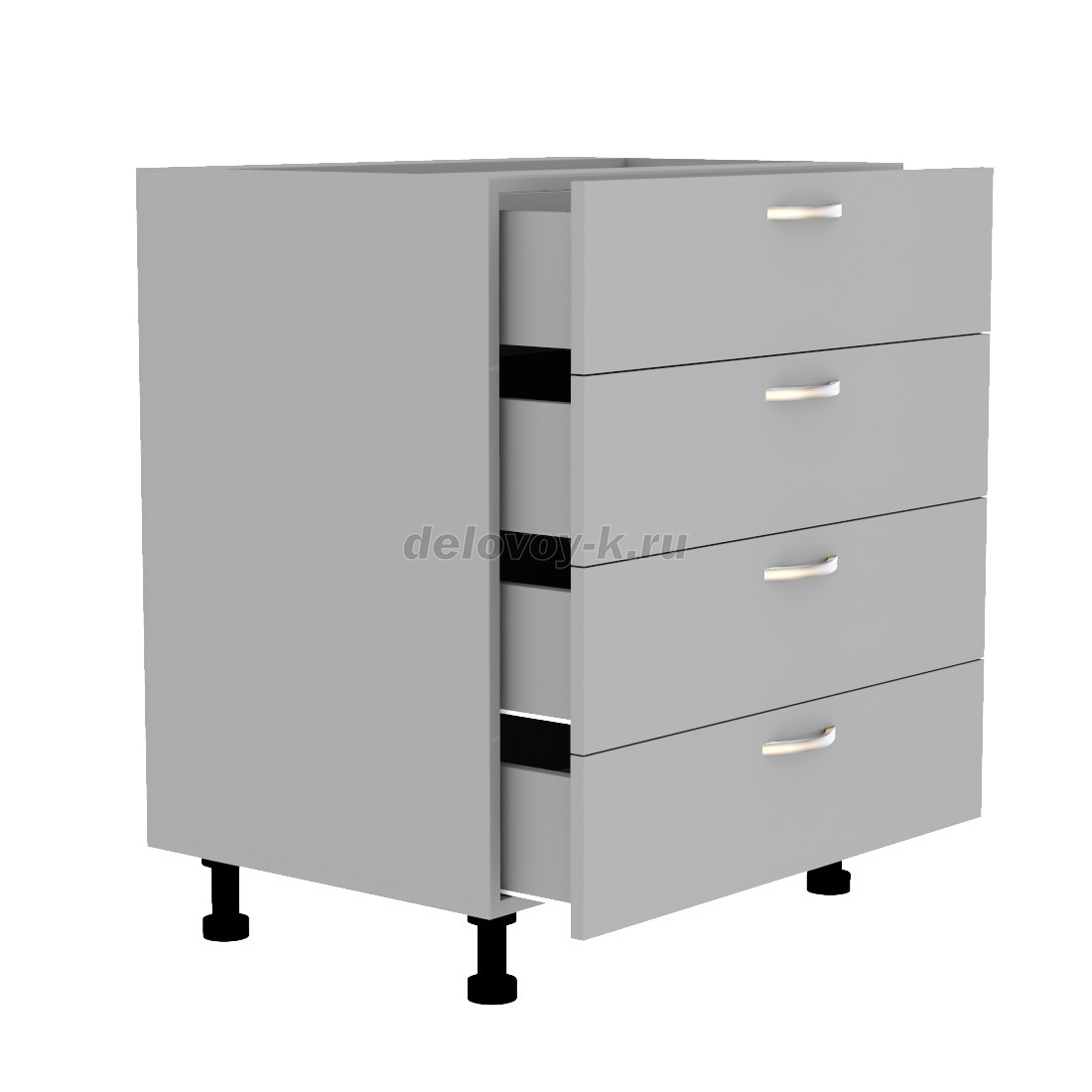 Тумба кухонная с четырьмя выдвижными ящиками 650*500*720 фото 2