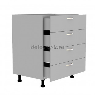 Тумба кухонная с четырьмя выдвижными ящиками 650*500*720 рис2