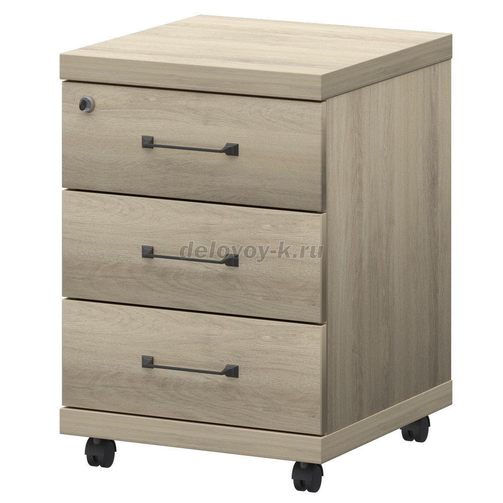 Тумба мобильная с центральным замком К-923 434*470*600 мм фото