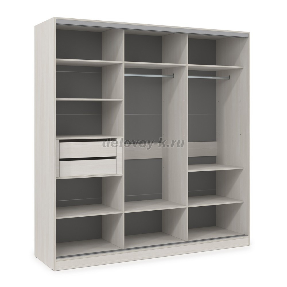 ШКЗЗЗ.24.5 Шкаф-купе 3-дверный Comfort (2398*600*2201) 3 зеркальные двери фото