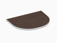 Стол приставка 600х350х22 орех рис1